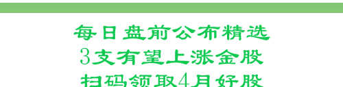 每日盘前公布三只金股